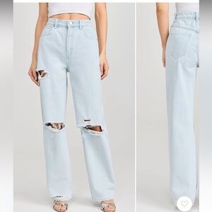 Abrand Light Blue A Carrie Ripped  Jeans